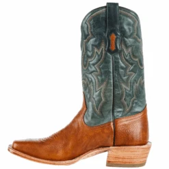 Corral Boots Corral® Men's Embroidered Honey Brown & Green Square Toe Boots A4224 7 Corral Boots Corral® Men's Embroidered Honey Brown & Green Square Toe Boots A4224 -Ariat Boot Shop a4224d